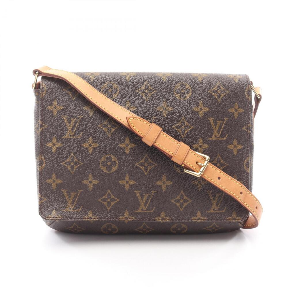 Louis Vuitton Musette Tango Short Strap Monogram Shoulder Bag Canvas Leather